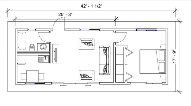 Cottage 2 Floor Plan